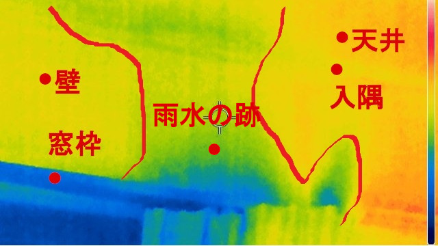 窓枠からの雨水侵入