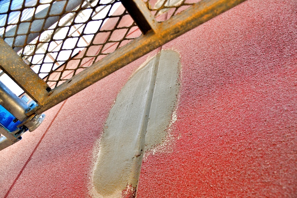 ALCの爆裂補修完成