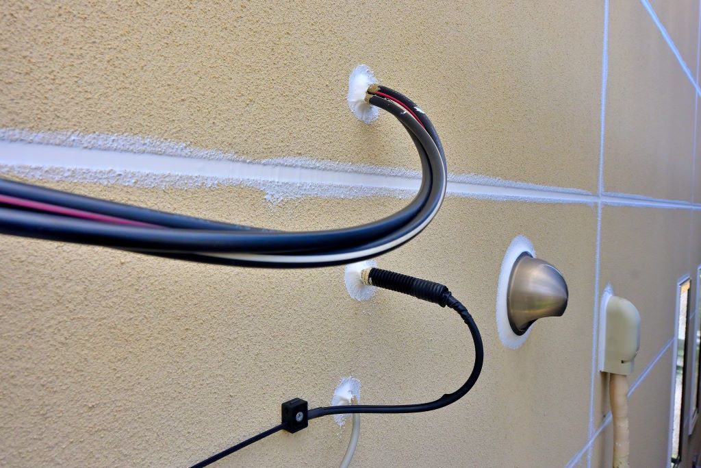 配線 換気口貫通部