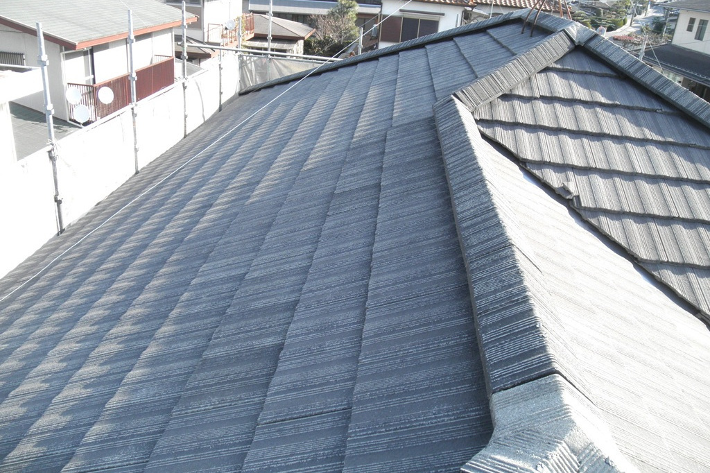 モ二エル瓦洗浄後