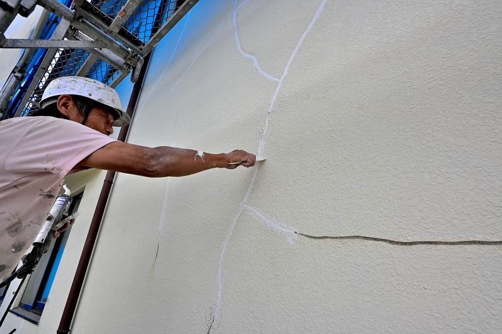 シーリング仕上げ