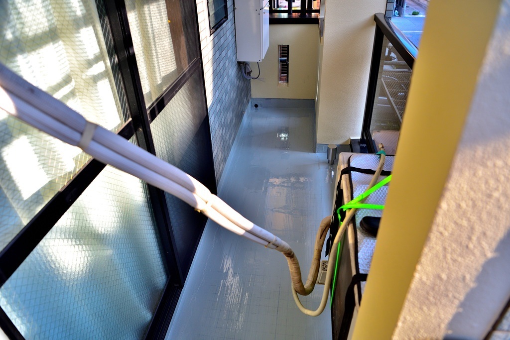 平場ウレタン塗布