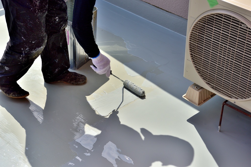 平場ウレタン塗布