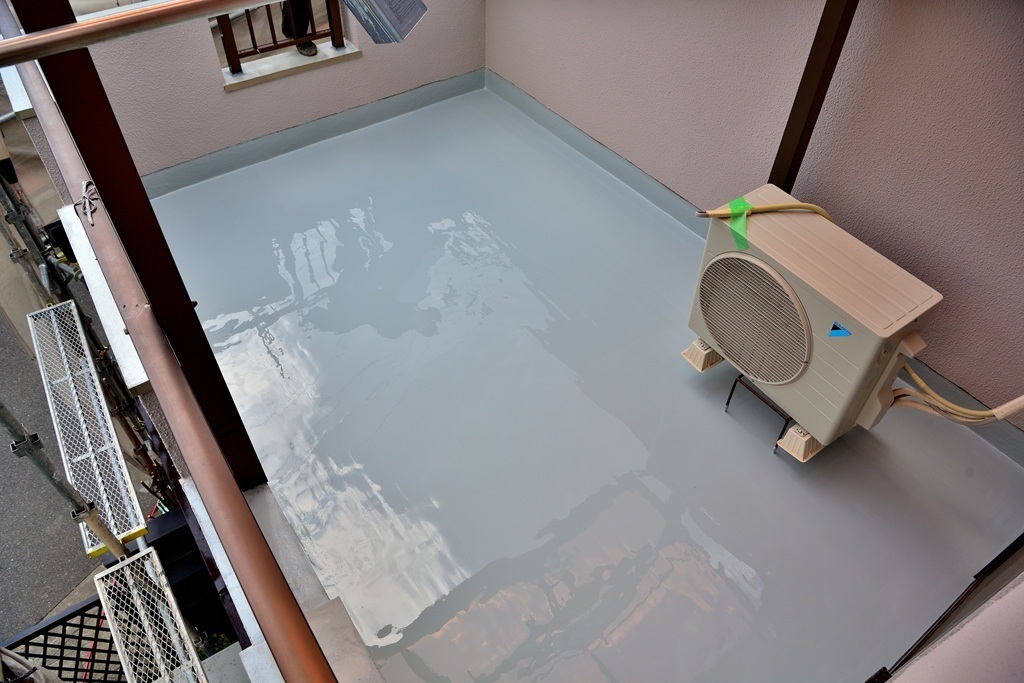 平場ウレタン塗布後